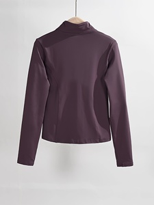 Custom Winter Long Sleeve Zip Up Running <b>Yoga</b> Gym Fitness Sport Workout <b>Jacket</b> for Women Slim Fit Warm Active Wear Training Top - Product Image 4