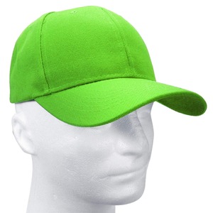 Green 6-Panel Baseball Cap Unisex Adjustable Cotton Twill Casual <b>Hat</b> Solid Color Fitted Back Closure Adult Size and online sale - Product Image 1