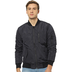 Newest Style Casual Winter <b>Men's</b> Stand Collar Bomber <b>Jacket</b> Zipper Closure Multi Color Options Breathable Anti-Bacterial Fabric - Product Image 1