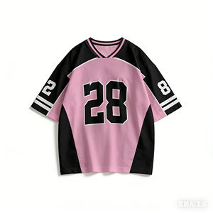 Chaqueta Deportiva de Rugby y Béisbol con Estampado Digital Vintage 28, Chaqueta Coreana de Manga Corta para Niños, Estilo Deportivo Urbano - Product Image 3