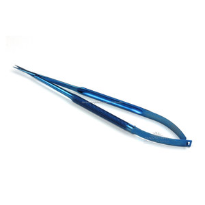 Tijeras de mango de microresorte de titanio, 7 pulgadas (18cm), puntas delicadas CVD - Product Image 5