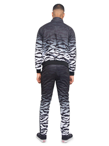 Tech Fleece Tracksuit <b>Men</b> Polyester Cotton Blend Brushed Interior <b>Thermal</b> Retention Zip Up Jacket Jogger Pants - Product Image 2