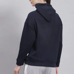 OEM Logo Winter Women's Pullover Hoodies 100% Cotton Long Sleeve <b>Crop</b> <b>Top</b> with Custom Logo Quick Dry & Breathable - Product Image 2