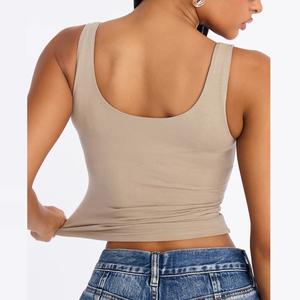 Débardeur de yoga à double bretelle pour femme, maintien élevé, respirant, séchage rapide, extensible dans quatre directions, vêtements de sport pour la gym et la course en extérieur BD - Product Image 2