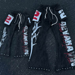 Sudadera con Capucha Vintage Desgastada de Manga Larga, 100% Algodón, Lavado Ácido, Tejido Grueso Antiarrugas para Invierno - Product Image 4