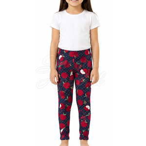 Leggings confortables pour filles, solides, écologiques, respirants, extensibles, taille haute, pour un style de vie actif et l'école - Product Image 3