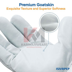Guantes de Apicultura de Calidad Industrial, Palma de Cuero, Manga Larga de Lona, Guantes de Protección para Operaciones Seguras en Granjas Apícolas - Product Image 2