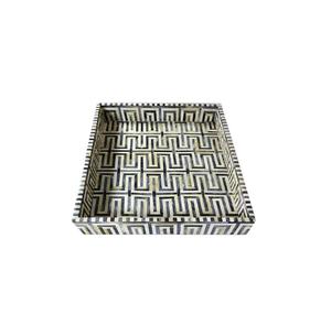 Plateau imprimé émaillé de fournisseur indien, meilleur design, vente en tête, fournitures pour restaurants et hôtels, plateau de service et de rangement alimentaire imprimé en MDF - Product Image 4