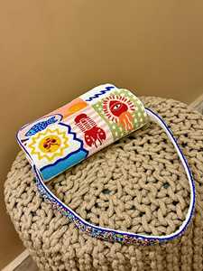 Custom Handmade Embroidered Indian Bohemian Design Women Beaded Shoulder Bags Cotton Lining Magnetic Closure Lightweight <b>Wedding</b> - Product Image 3