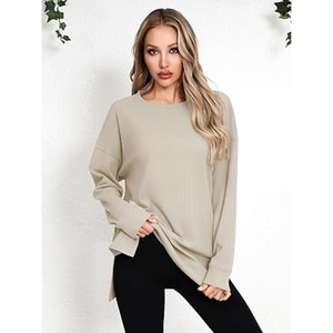 Nouvelle collection de vêtements, design de logo personnalisé, respirant, lourd, anti-boulochage, uni, 100 % coton, sweat-shirt à capuche d'hiver pour femmes - Product Image 1