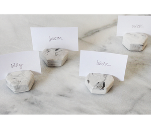 Marble <b>Card</b> Holder Hexagon Shape Desk Organizers And <b>Table</b> Numbers <b>Card</b> Marble Holder At Affordable Price - Product Image 6