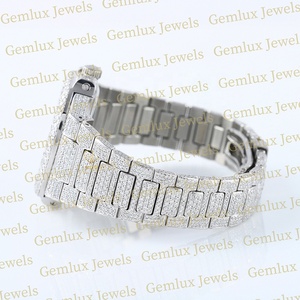 Nouvelle Collection Pass Diamond Tester Mouvement Automatique Chronographe D VVS Entièrement Glacé Moissanite Diamant Hip Hop Montre Pour Hommes - Product Image 5