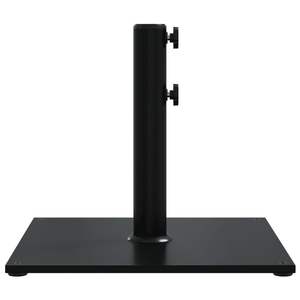 Base Cuadrada para Sombrilla de Patio de Acero Negro de 37.5 lb para Muebles y Decoración de Exteriores - Product Image 5