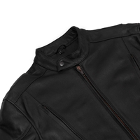 Veste en cuir de mouton pour homme de qualité supérieure, disponible en grandes tailles, imperméable, chauffante, avec logo frontal, vente en gros