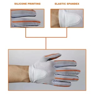 High Quality Lightweight Breathable American Football Gloves Full Finger Anti-slip Adjustable <b>Hook</b> Loop Closure Custom Gloves - Product Image 6