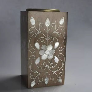 Porte-encens en nacre, brûleur de bakhoor, nouveau style, motif floral, nouveau - traditionnel - Product Image 1