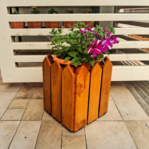 Maceta de madera ecológica, 3 piezas en diferentes tamaños, maceta de madera personalizada en oferta - Product Image 4