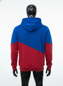 Sudadera con Capucha Premium Azul y Roja 100% Algodón, Optimizada para SEO, Estilo Urbano - Product Image 3