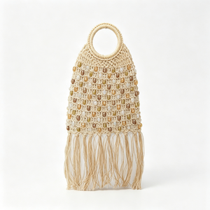 Customized festival handbag, resort vacation purse, summer beach statement bag, ethnic casual tote, chic party handbag - Product Image 5