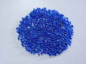 Cullets de vidrio reciclado azul cielo, estructura sólida, chips decorativos especiales para trabajos industriales y de terrazo - Product Image 2