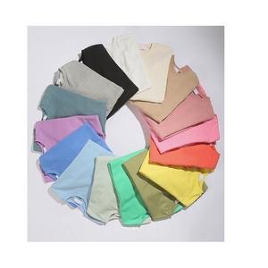 T-shirt pour homme en coton 100% de qualité supérieure, tricoté, coupe classique, manches courtes, 220g, motif de lettres épais, logo personnalisé, fournisseur BD - Product Image 1