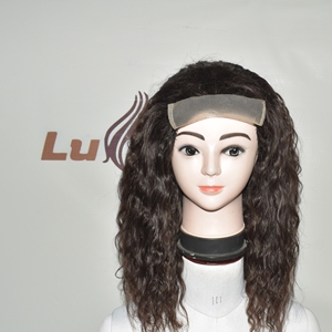 Servicio de Costura de Pelucas de Cabello Humano Remy Rizado Bohemio al por Mayor, Máximo Volumen, Ondas Profundas para Máquina de Pelucas, Doble Trama - Product Image 1
