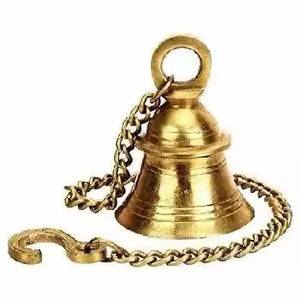 Campana de Viento Cilíndrica de Cobre y Latón Hecha a Mano en India, Juego de Campanas de Metal Grabadas Vintage, Adorno Colgante de Campana de Viento - Product Image 3