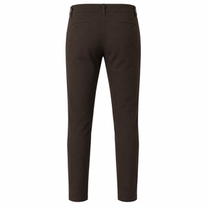 Pantalones de equitación marrones de cintura alta para mujer, ajustados, elásticos, lavados, con bolsillos con cremallera, de corte entallado, para equitación al aire libre y trabajo. - Product Image 2