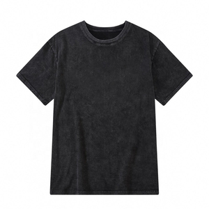 เสื้อยืดสตรีทแวร์ทรงโอเวอร์ไซส์ ล้างสีแบบแอซิดวอช ผ้าคอตตอนเนื้อหนา ซันเฟด แอซิดวอช ทรงดรอปไหล่ ใส่ได้ทั้งผู้ชายและผู้หญิง - Product Image 2