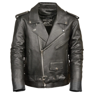 Slim fit biker Leather Jacket Slim Fit Stand Collar Zipper Closure Biker Style Autumn Wear - Product Image 3