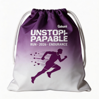 Sac à dos personnalisé avec cordon de serrage pour marathon, sac cadeau pour événement de course, sac de sport imprimé pour kit de course, idéal pour les voyages, le quotidien, les événements de football et la promotion