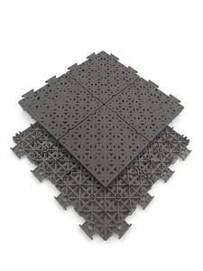 Baldosas Modulares Enclavables BlackLock PP ProFloor Negras, Baldosas Modulares PP ModuDeck Negras, Baldosas Deportivas Negras - Product Image 2