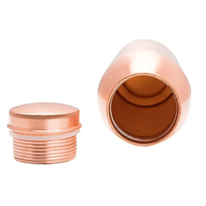 Bouteille en cuivre pur sans soudure, qualité supérieure, bouteille d'eau en cuivre, bouteille d'eau en cuivre uni avec finition lisse - Product Image 1