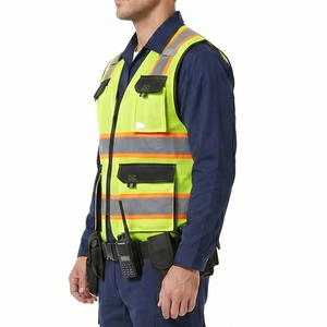 Nouvelle arrivée, gilet de travail haute visibilité personnalisé avec logo pour hommes, professionnel, certifié CE, séchage rapide, réfléchissant, toutes tailles, faible MOQ - Product Image 2