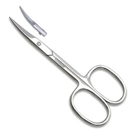 Ciseaux à ongles professionnels pour manucure, pointe fine, légers, lames droites et courbées, aiguisées, 3,5 pouces, qualité médicale