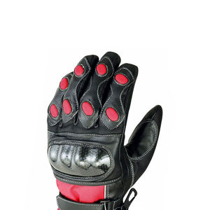 Guantes de moto para hombre hechos con material 100% cuero genuino / Guantes de moto de secado rápido de calidad premium al precio más bajo - Product Image 4