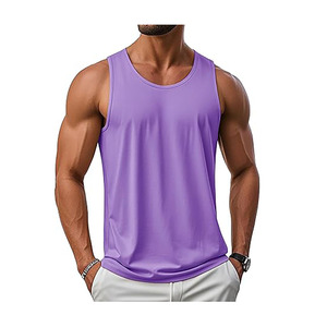 Camiseta sin mangas para gimnasio para hombre – Camiseta deportiva transpirable de secado rápido – Chaleco ligero para correr y hacer ejercicio para entrenamiento y deportes - Product Image 1