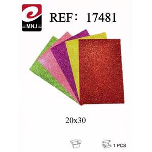 Papier mousse brillant GOMA EVA, 5 feuilles pour travaux manuels en papier - Product Image 2