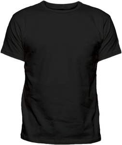เสื้อยืดคอกลมแขนสั้นผู้ชาย สีดำ คุณภาพสูง ผ้าฝ้าย 100% ดีไซน์เรียบง่าย สกรีนโลโก้ด้านหน้า ระบายอากาศได้ดี แห้งเร็ว - Product Image 3
