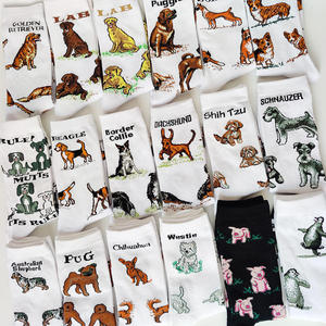 Nouveau Harajuku femmes hommes dessin animé Animal de compagnie chien Husky <span class=keywords><strong>Corgi</strong></span> caniche Labrador mode longues <span class=keywords><strong>chaussettes</strong></span> pour hommes blanc drôle <span class=keywords><strong>chaussettes</strong></span> - Product Image 1