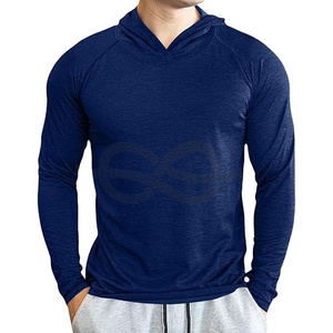 Pull-over léger à capuche pour hommes, sweat-shirt à capuche avec impression gaufrée, vêtements de sport décontractés, entraînement pour athlètes - Product Image 1