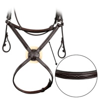 Figurine de saut de cheval en cuir traditionnel à la mode 8 bride casque rembourré doux avec produits de cheval personnalisables extra confortables