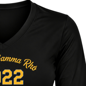 Camiseta de Manga Larga para Mujer SGRHO, Sigma Gamma Rho, Logotipo Personalizado de la Hermandad Griega, Cuello Redondo, Algodón, Ropa de Moda al por Mayor - Product Image 6