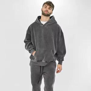 Sweats à capuche délavés à l'acide pour hommes avec couleur et logo personnalisés – Meilleures ventes – Vêtements d'hiver décontractés – Sweats à capuche délavés à l'acide pour garçons - Product Image 2