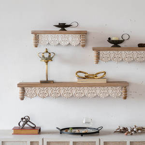 Étagère murale en bois tendance pour la décoration de la maison, idéale pour le salon et le bureau. - Product Image 3