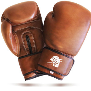 Durable Waterproof Boxing Gloves Premium Leather Material Multi-Layer <b>Foam</b> <b>Padding</b> Lightweight Adjustable Wrist Strap for - Product Image 1