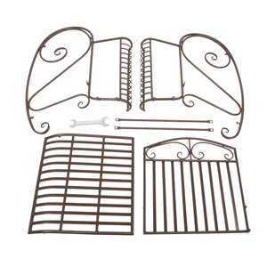 Chaise berçante en fer à défilement pour patio extérieur, siège de pont confortable, planeur d'arrière-cour - Product Image 6