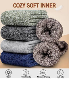 <b>Soft</b> Breathable <b>Men's</b> Ankle Dress <b>Socks</b> Offering Comfort Elasticity Lasting Durability Sporty Quick Dry Eco-friendly Winter - Product Image 4