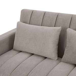 Divano Letto Convertibile da 142 cm con Tre Porte USB, Due Tasche Laterali e Due Supporti Girevoli a 360 Gradi per Telefono - Product Image 1