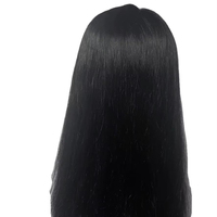 Prothèse capillaire toutes couleurs pour femmes, marron clair, en cheveux humains brésiliens Remy, haute densité 150%, sans nœuds, 20 pouces, taille moyenne